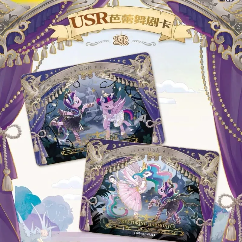 Genuine My Little Pony Card Friendship Forever Cards Star Pack Gorgeous Gilded Princess Cards Collectible Card Toys Gifts