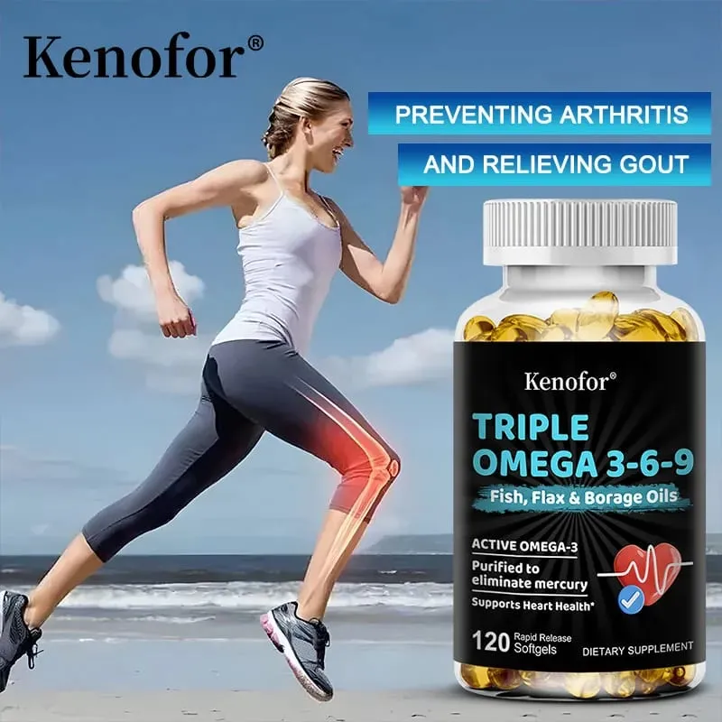 Triple Omega 3-6-9 - Fish Oil Flax Oil and Borage Oil - Supports Heart Brain and Joint Health — image 5