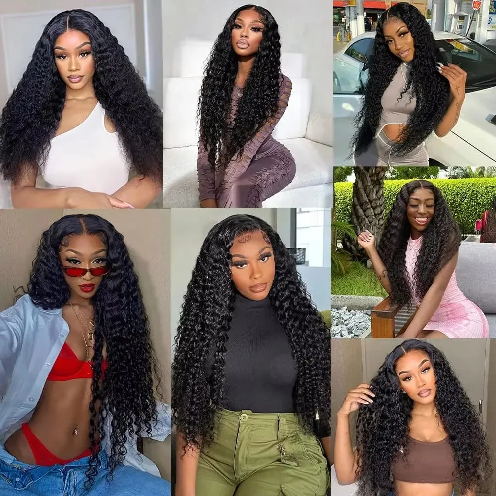 Water Wave Clip In Human Hair Extensions Wholesale Remy Virgin Curly Wavy Clip On Hair 8PC/Set 120g For Women Natural Hair Clips