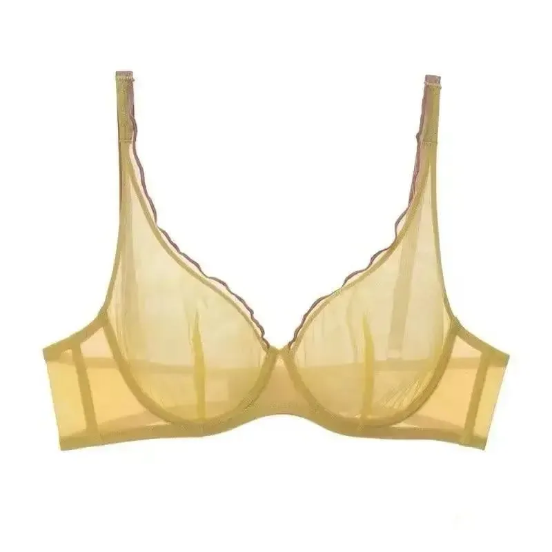 New Arrival Ladies Full Cup Bra Set Ultra Thin Minimizer Sexy Support Anti-Sagging Side Slim ABCD Everyday Comfort Lingerie Set