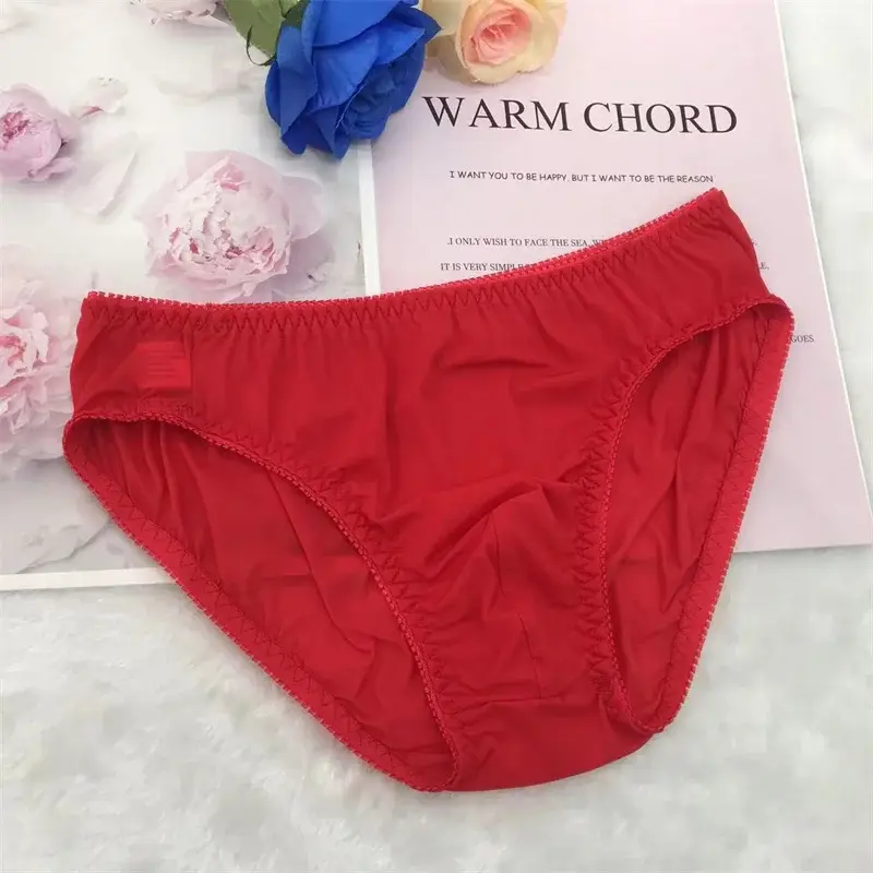 Sexy men's underpants for men's daily ultra-thin translucent concave convex style briefs Soft and breathable gay underwear