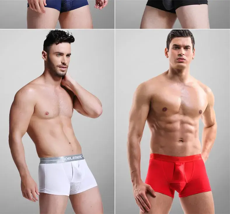 Calzoncillos Bóxer para hombre, ropa interior push-up, calzoncillos modales, bolsa de separación de balas transpirables, bragas Cueca de talla grande L-5XL