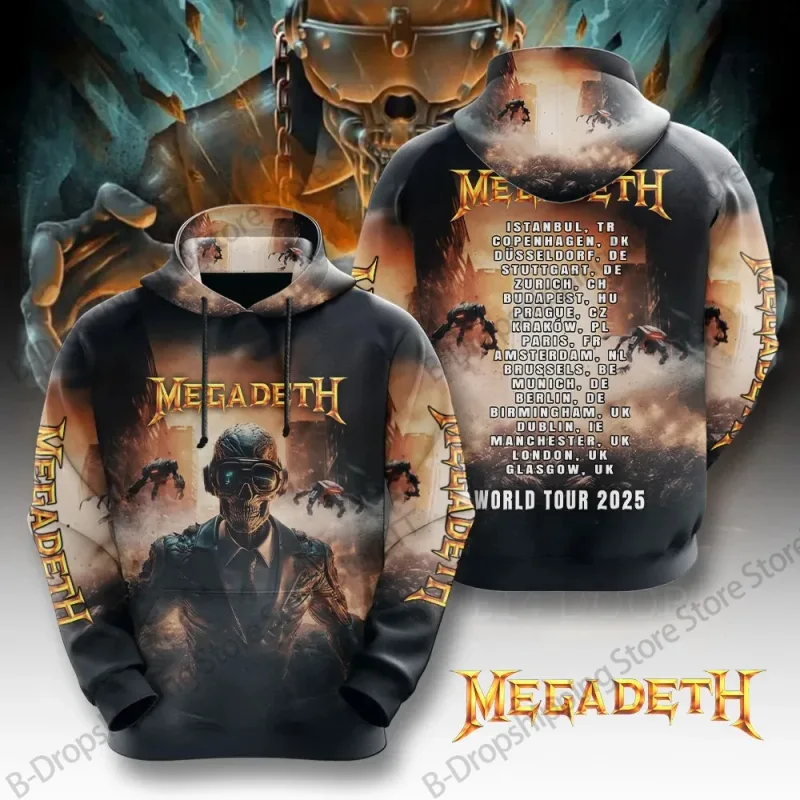 Metal Rock Band Megadeth 3d Print Hoodie Men Women Fashion Long Sleeve Hoodies Vintage Coat Men Sweatshirt Unisex Clothes NEW