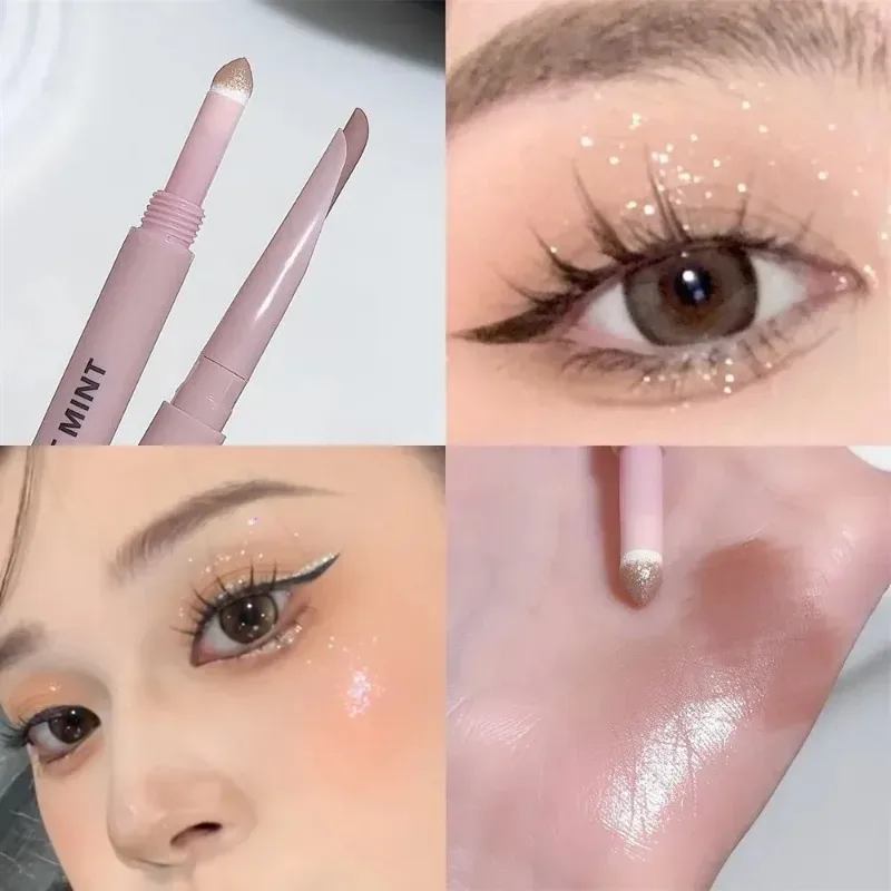 Double-end Lying Silkworm Eyeliner Shadow Highlight Glitter Matte Aegyosal Pen Natural Long Lasting Brightening Cream Eye Makeup