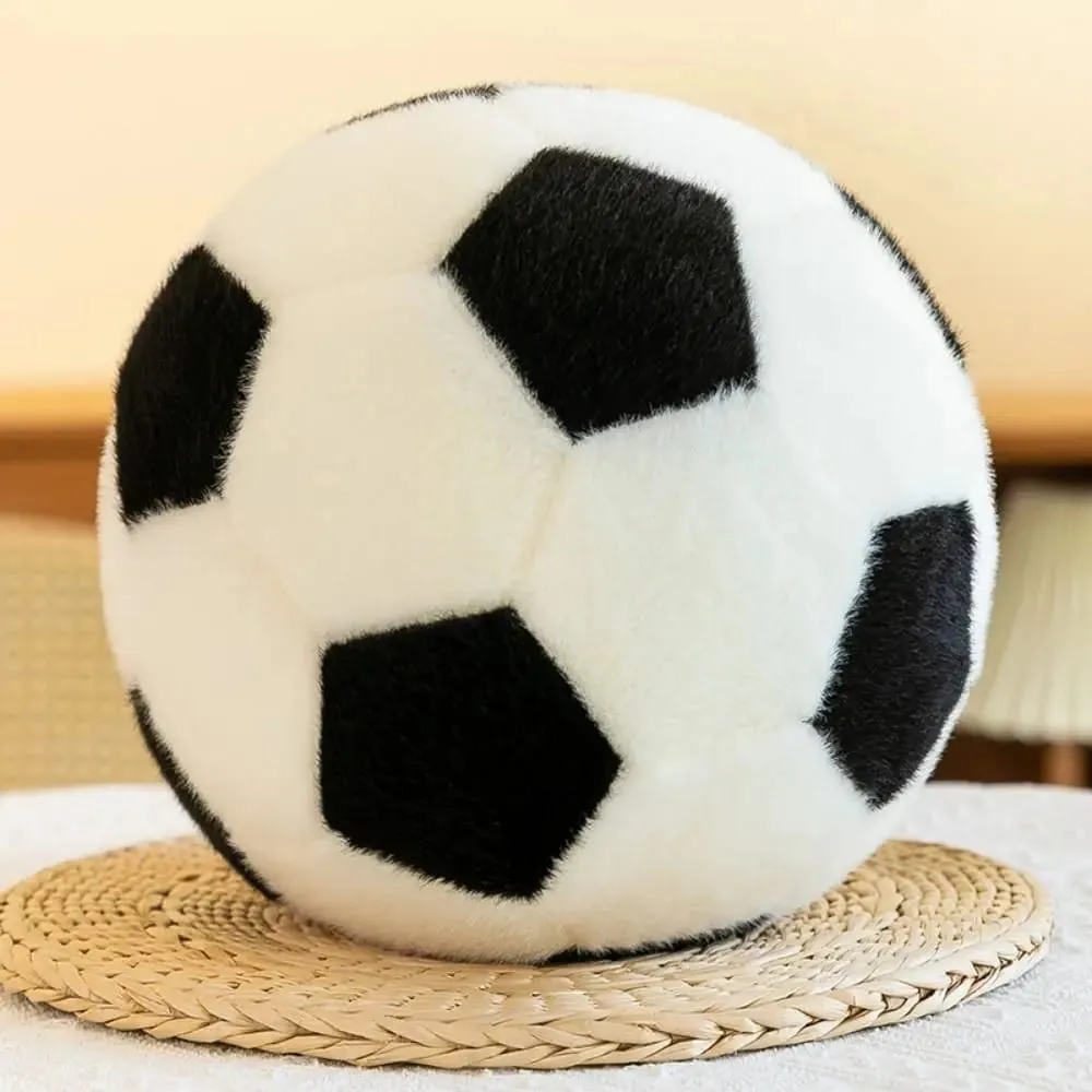 Ball Shape Soccer Ball Throw Pillow Soft Funny Football Throw Pillow Doll 13/20cm Ins Football Plush Toy Kid Girl Boy