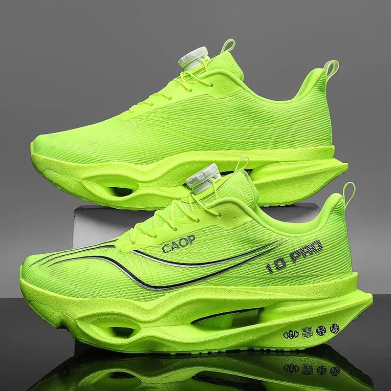 Running Shoes Men Sports Carbon Board Speciality Marathon Breathable Lightweight Women Comfortable Athletic Nonskid Sneakers