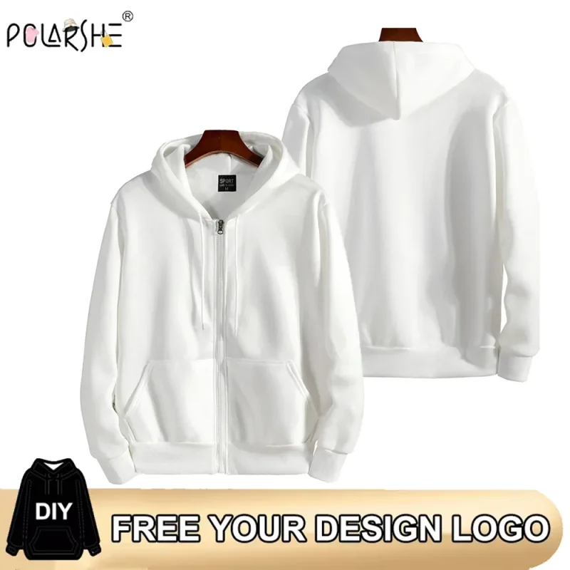 Zipper Hoodies Autumn Winter Men's Long Sleeve Hooded Sweatshirt Fashion Casual Male Outfit Sportwear Loose Villus Lining Clothe