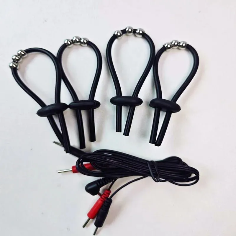 Taser Electric Shocker Ring Men Masturbate Stimulate Penis Erection Sex Toy on Gay E-stim Massage Bondage Penis Scrotum Cockring