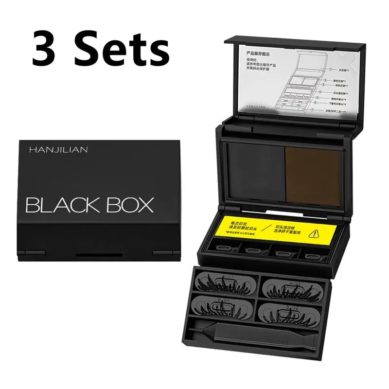 3 σε 1 Lower Eyelash Stamp Eyeliner & Mole 3s Fast Application Φυσικό φορητό μακιγιάζ ματιών μακράς διαρκείας, που δεν γλιστράει 1/2/3 σετ