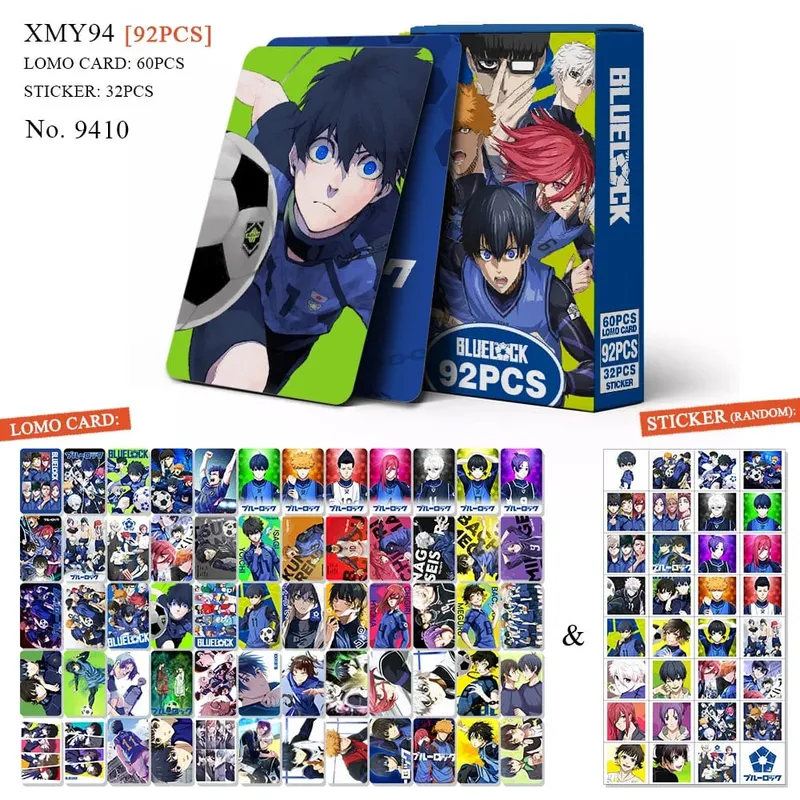 Carte postale de dessin animé Haikyuu Lomo, jouet tueur de démons Genshin Impact, cartes de Collection avec autocollants, cadeau d'anniversaire