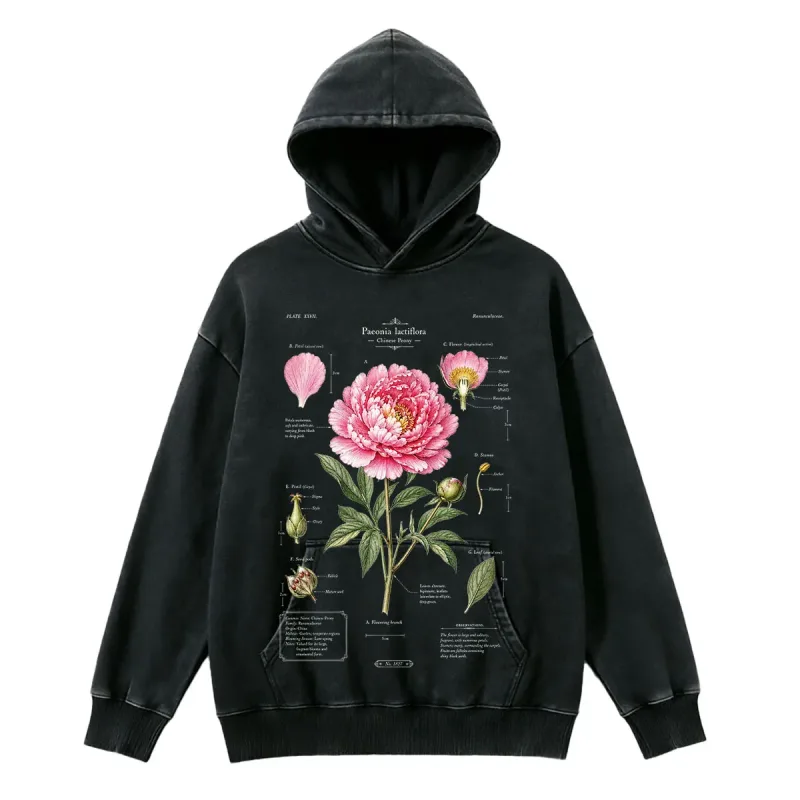 T412 American Rose Letter Print Hoodie, Men's Casual Pullover Sweatshirt, Breathable Urban Streetwear, Trendy Daily Wear
