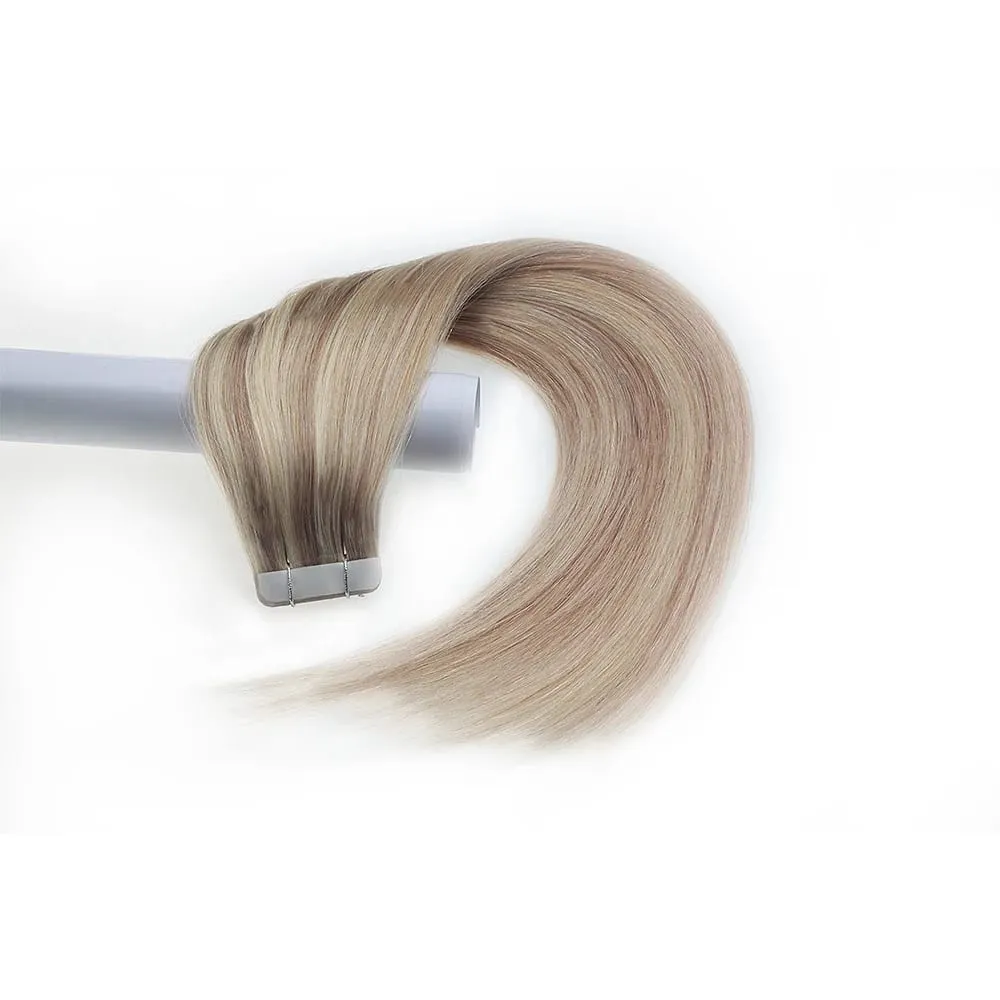 Aromas Hair Tape In Hair Extensions Human Hair 4x1cm Skin Weft Remy Tape Ins 20pcs 40pcs 14-22 inch For Thin Hair — image 21