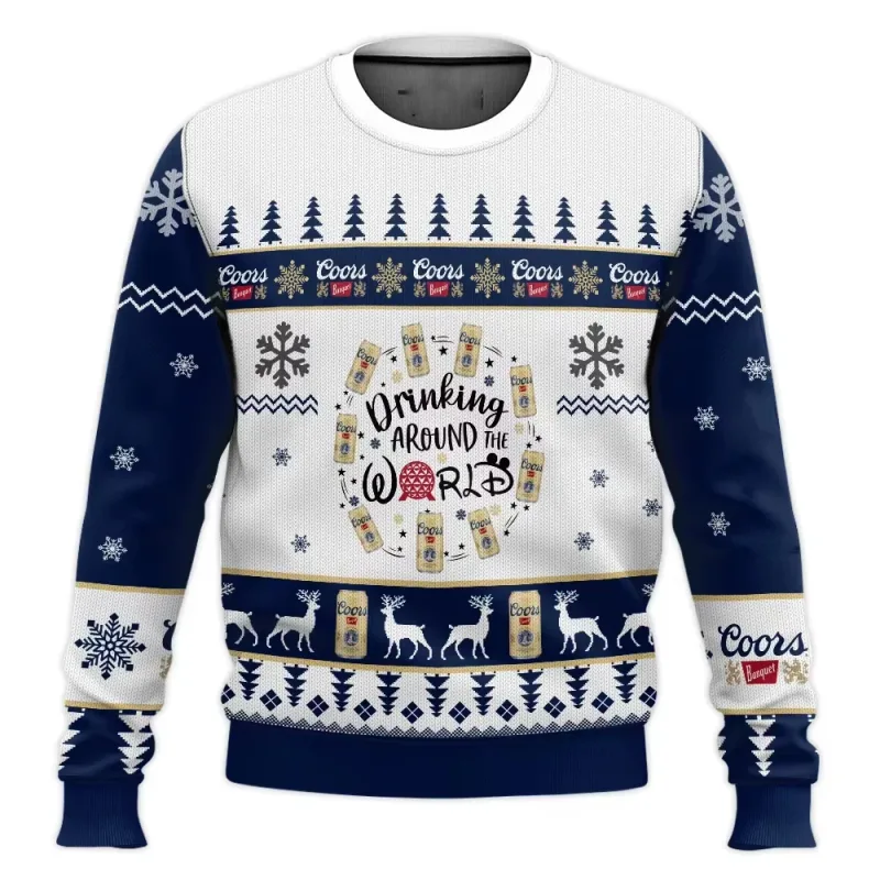 Suéter feio de cerveja Corona Natal cerveja feliz bebendo presente de Natal masculino e feminino plus size suéter elegante