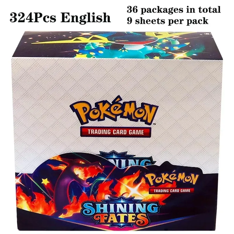 324 pièces Pokemon TCG: épée et bouclier tempête obligations Booster boîte jeu de cartes à collectionner carte Pokemon enfants jouets jeu de société
