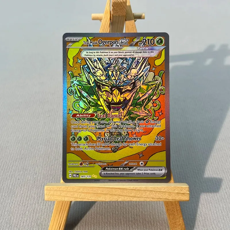 PRE PTCG5-001 Tcg proxy PKM Cards Vaporeon ex Espeon ex Rare Collection Battle Toys Gifts for Hobbies home play