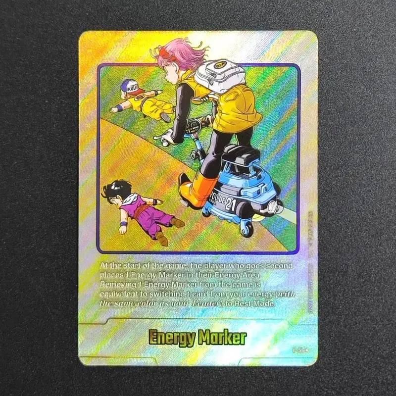 Self Made English Dragon Ball Super Fusion World Energy Markers Gold DBSFW_EM Son Goku Game Collection Flash Card Toy