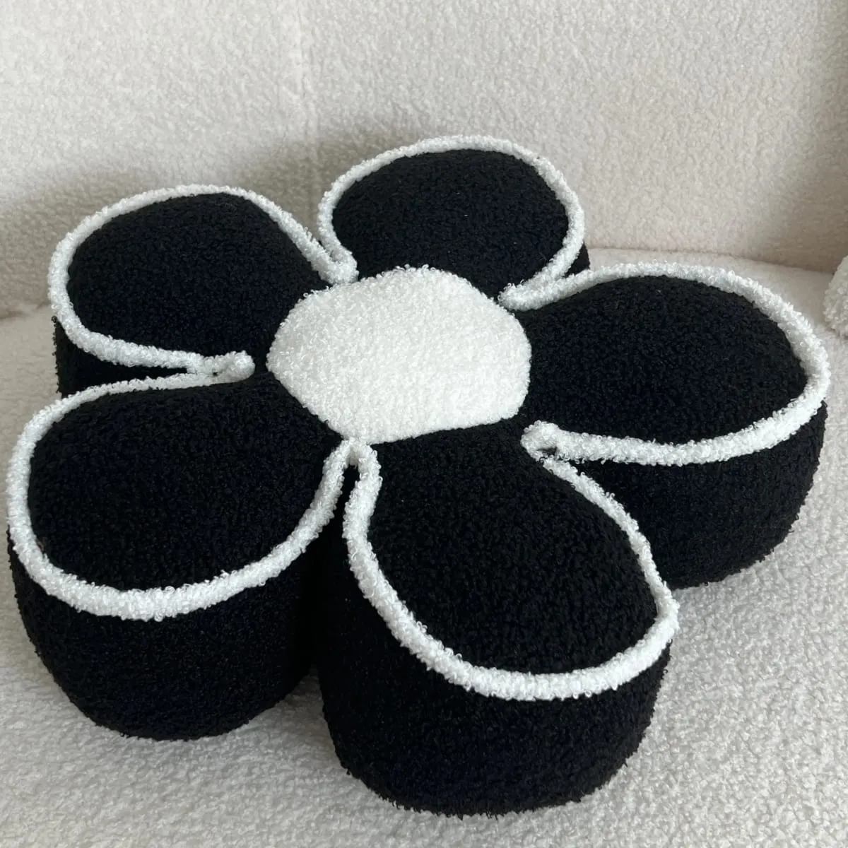 PP Cotton Filled Sunflower Pillow Flower Petal Shape Sofa Cushion Headrest Backrest Pad Living Room Bedroom Bay Window Decor