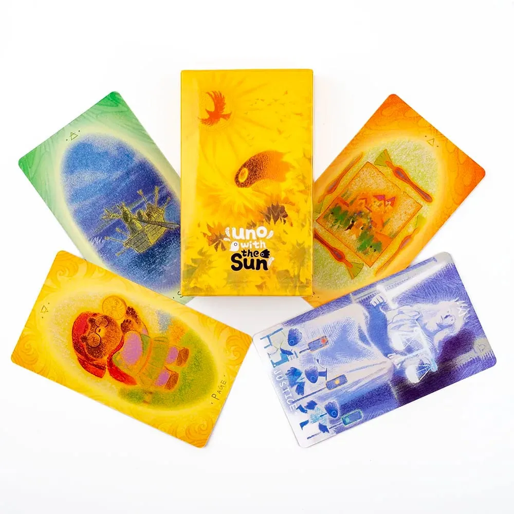 79Pcs A Style Full of Sunshine And Fantasy English Visions Divination Edition Deck Board Playing Games 10.3*6cm