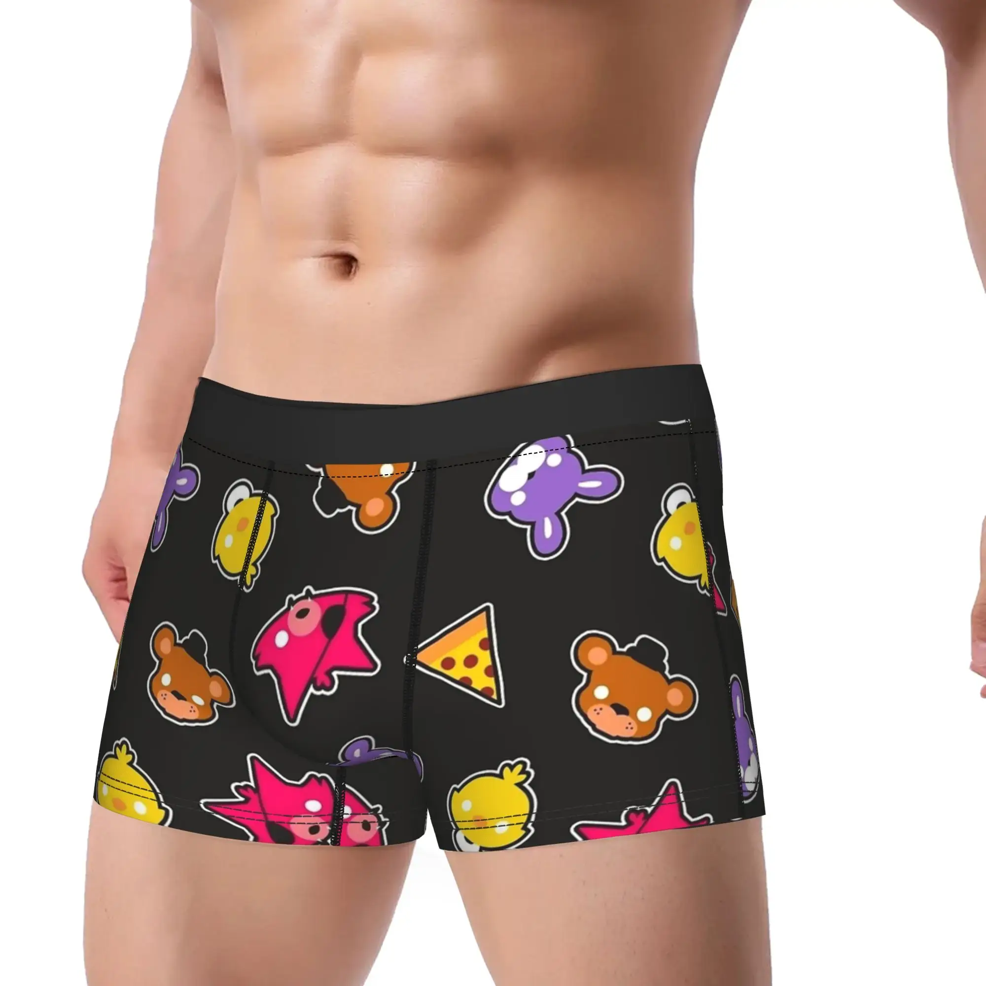 Man FNAF At Freddys Long Underwear Fashion Boxer Briefs Shorts Panties Male Soft Underpants
