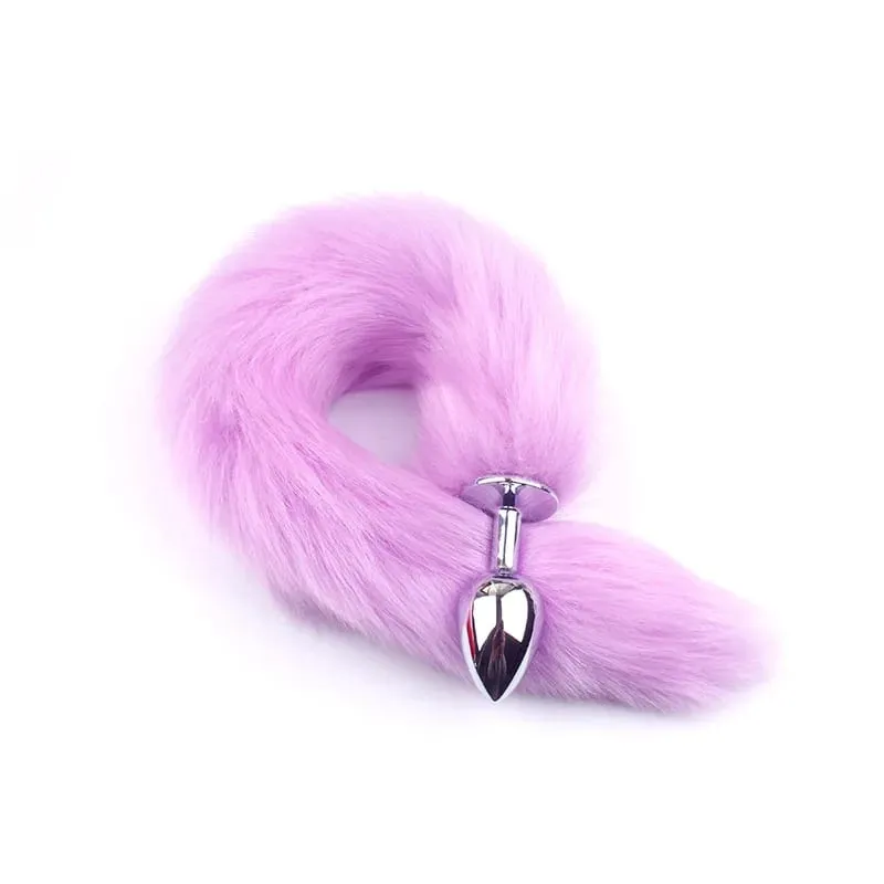 Fox Tail Anal Plug Sex Anal Toy Butt Plug For Women Adult Sex Toy Stainles Steel Anal Plug Smooth Butt Plug Cosplay BDSM Sex Toy