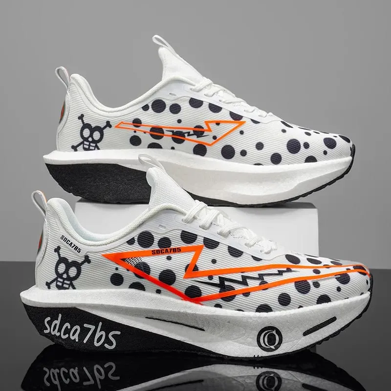 Men's Athletic Shoes - Lightweight and Breathable Running Shoes with Enhanced Cushioning and Durable Rubber Soles Suitable for Training Hiking and Casual Wear - All-Season Low-Top Sneakers Hiking and Street Shoes Stylish Athletic Design Fab