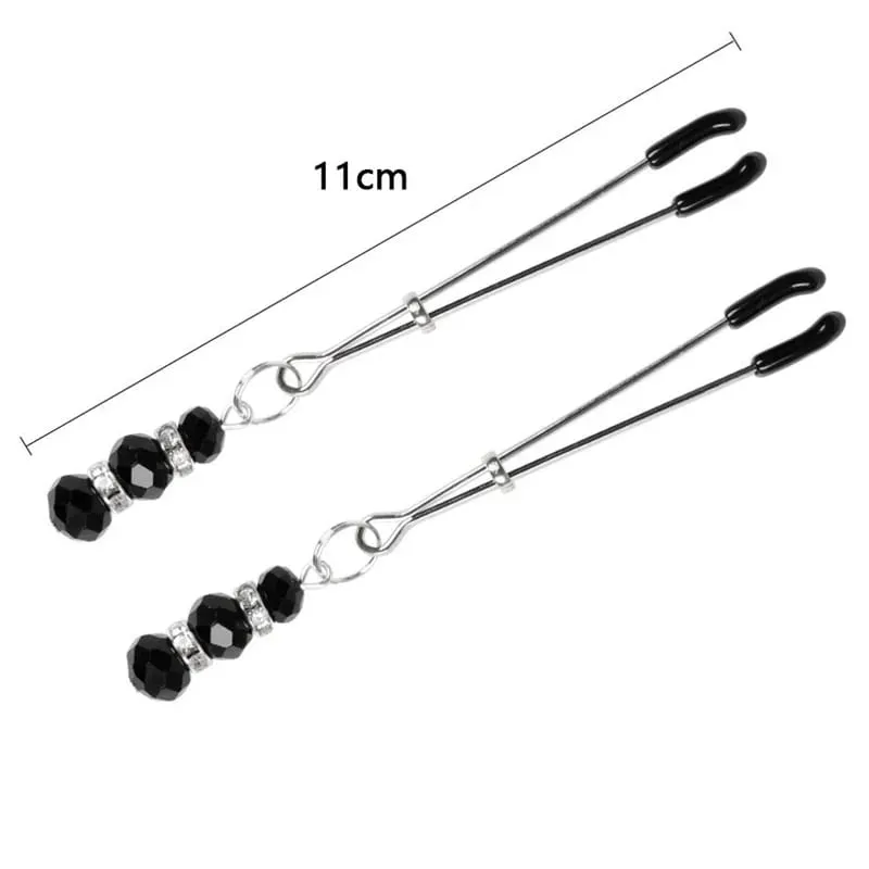 Sexy Flirt Nipple Clamps Breast-fed Sex Toys BDSM Labia Breast Stimulation Massager Nipple Clamps With Chain Clips Fetish Slave