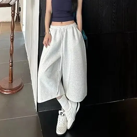 Women's Loose-Fit Casual Shorts with Waistband Durable Pockets Versatile Sports Casual Style