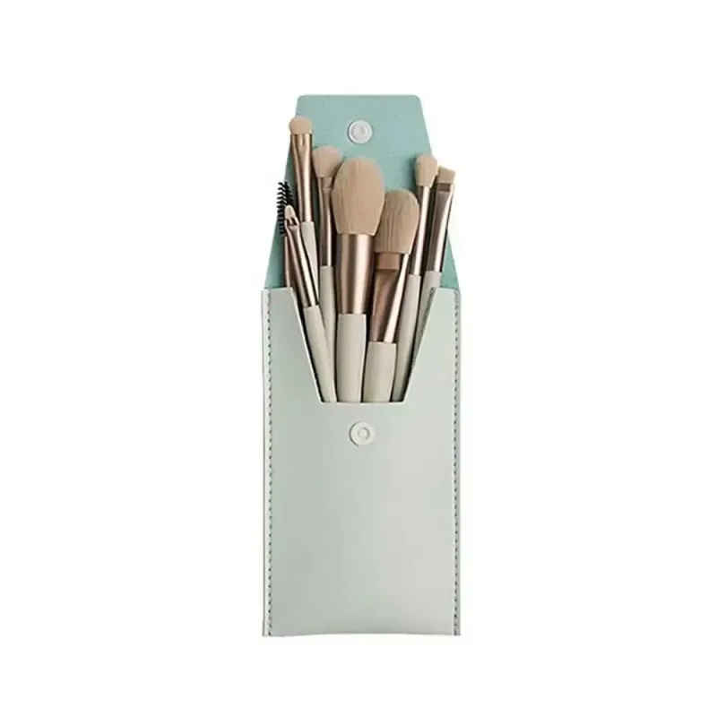 8pcs/set portable Soft Bristle Make Up Brushes Premium Synthetic With Bag Eyeshadow Brush Eye Facial Beauty Foundation tool