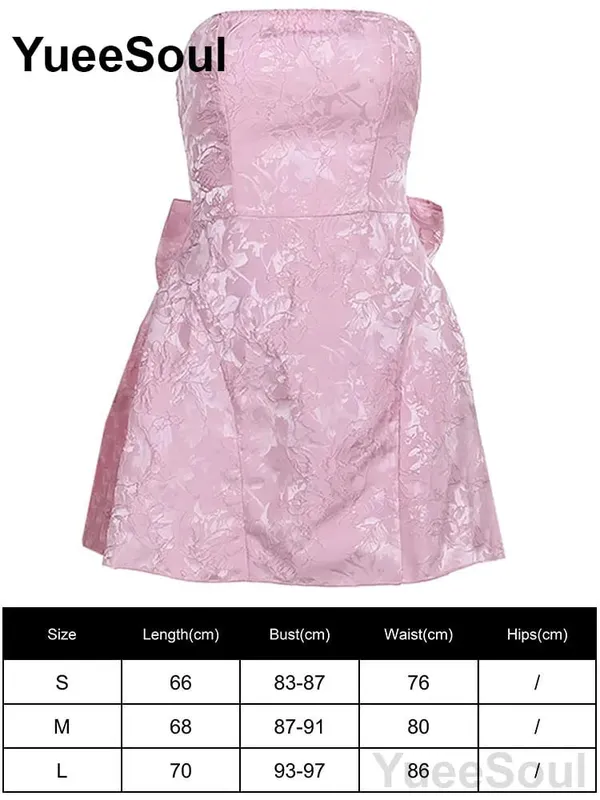 Pink Women's Dress Elegant Evening Birthday Party Female Dresses 2026 Summer New Sweet Cute Y2K Casual High Street Lolita Dress
