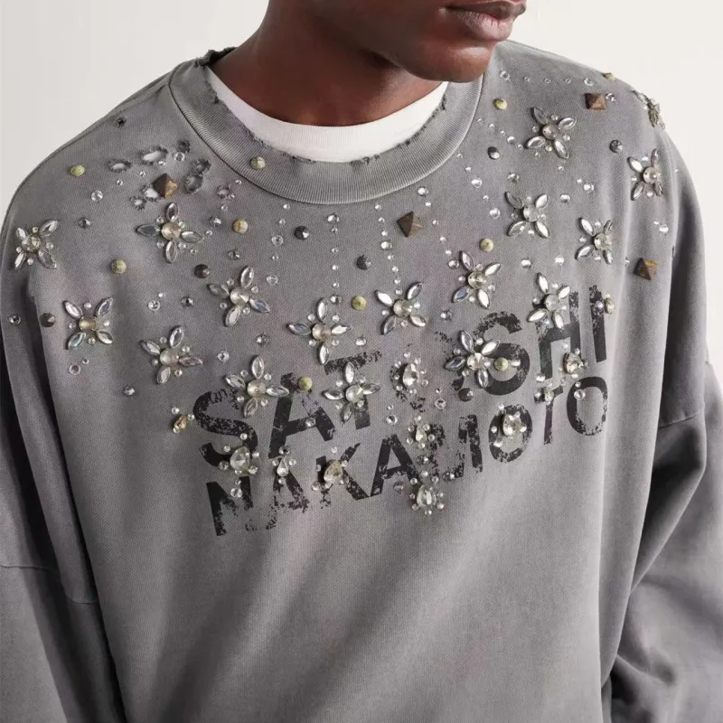 26SS CRYSTAL CASTLE CREWNECK Sweatshirts Men Women High Quality Hooded