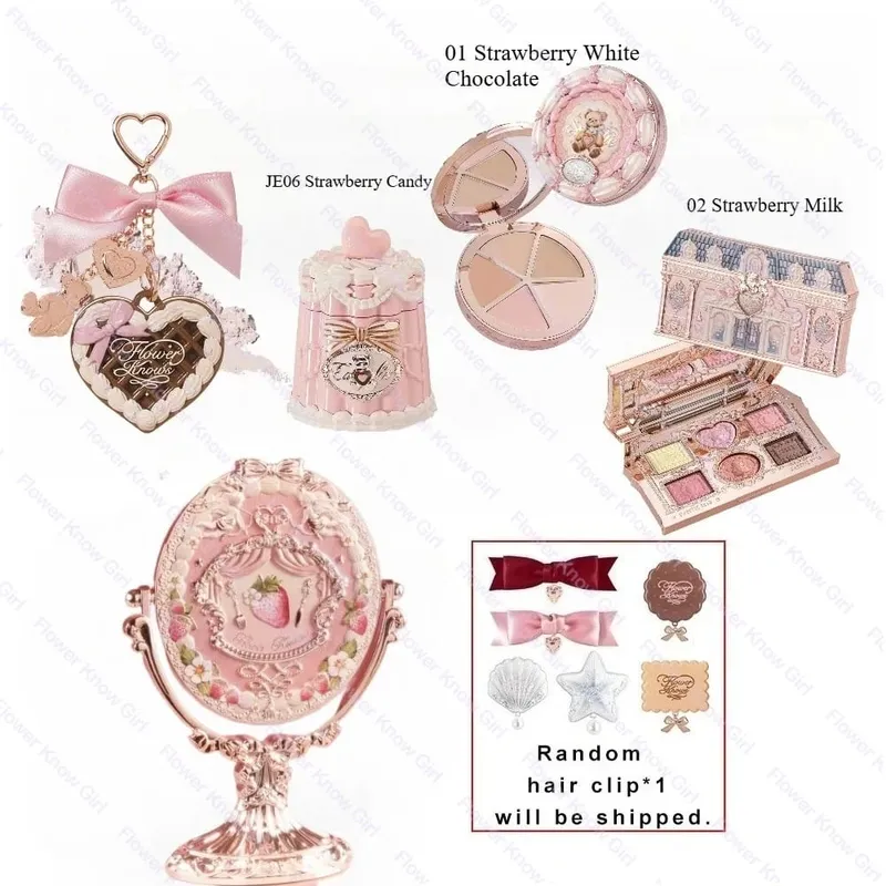 FlowerKnows-Juego de maquillaje todo en uno, paleta facial profesional completa, rubor, espejo de escritorio, sombra de ojos, contorno, crema de labios — image 2