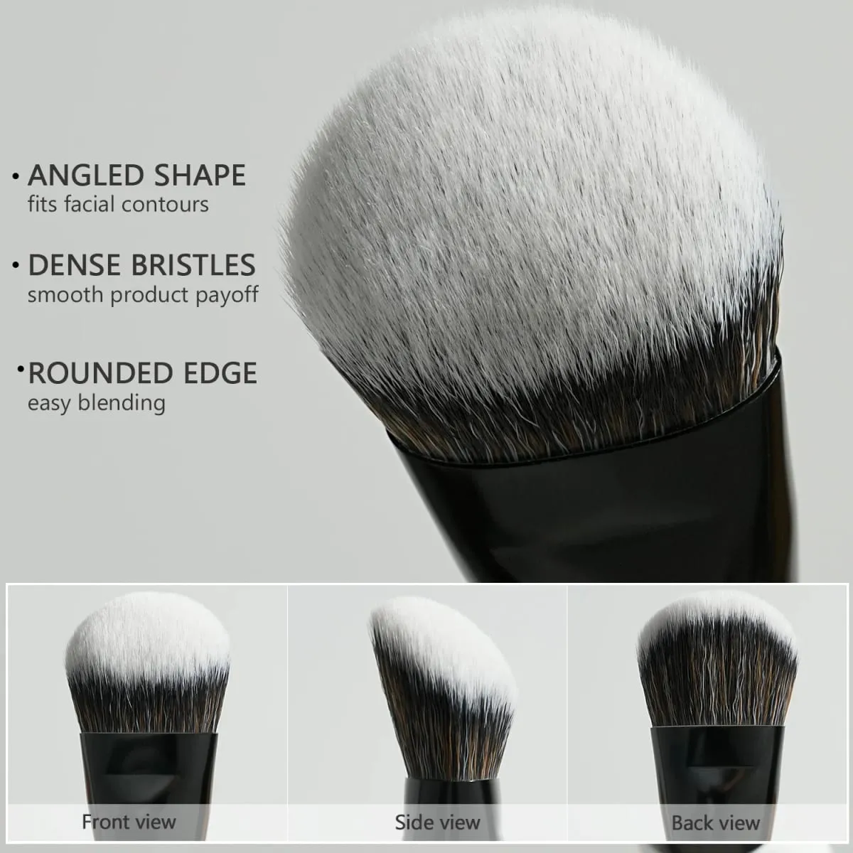 Dual-Ended Foundation Brush for Liquid & Cream Blend & Sculpt