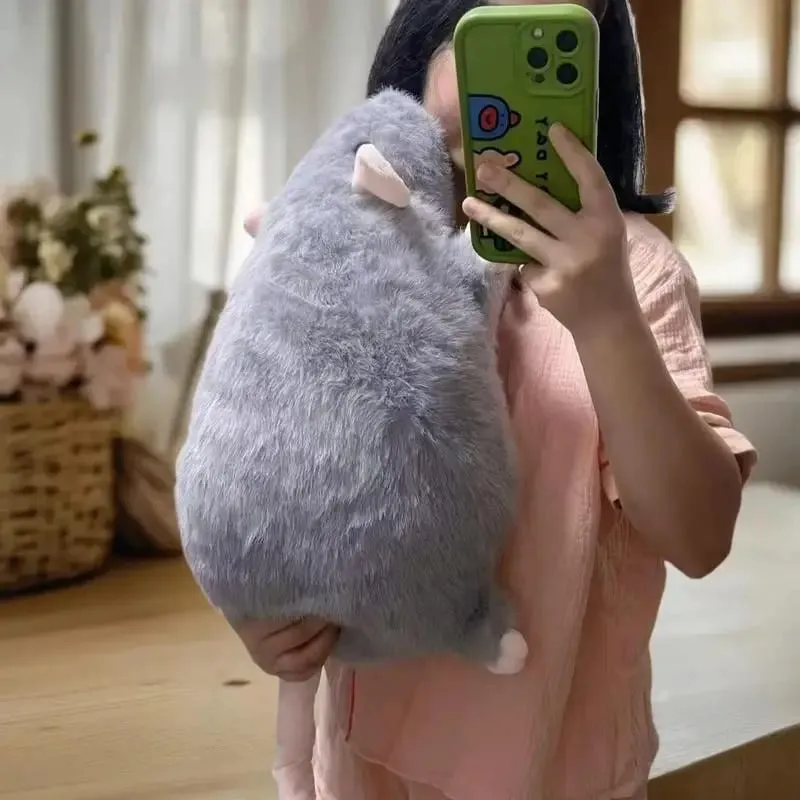 1Pcs 35/50/90cm Cartoon Flower Branch Rat Soft Oversized Animal Figure Cute Simulation Big Mouse Plush Toy Pillow Birthday Gift