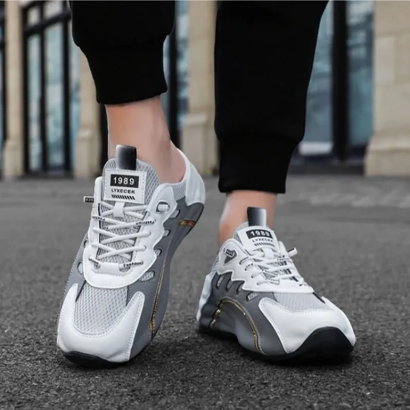 Men Sneakers teenage Trendy Shoes Summer Mesh Breathable Casual Shoes anti Slip Wear-resistant Platform Sneakers Tênis Masculino