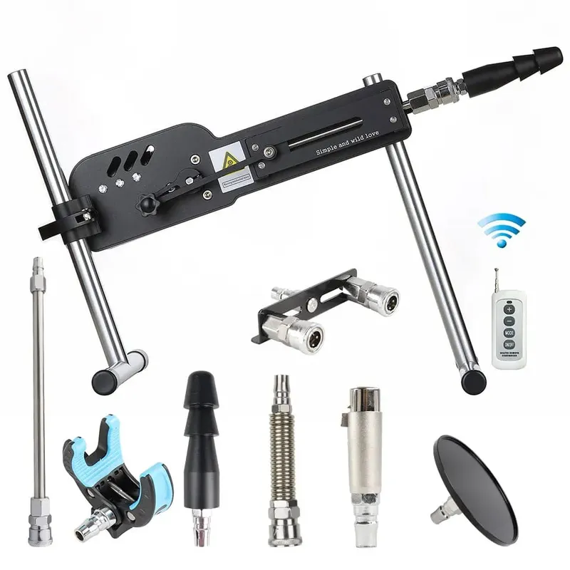 Máquina sexual mejorada con Control remoto, máquina de amor súper silenciosa, Ultra ajustable, Vac U Lock, 30db, 70W, con Big D gratis