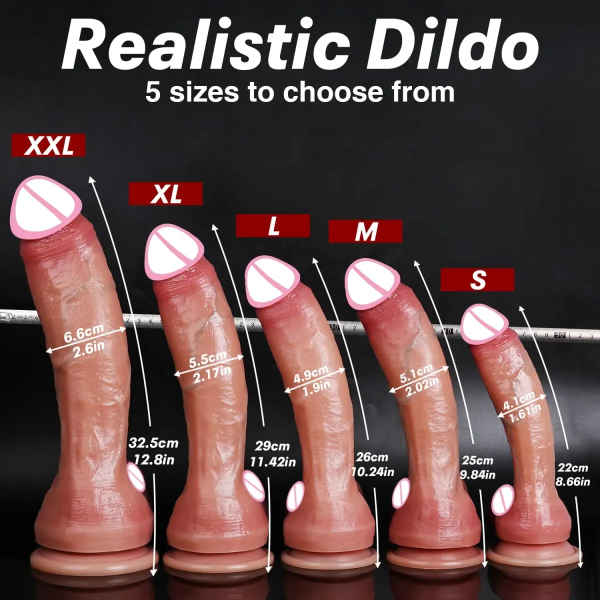 Dildo Realistic Huge Silicone Penis Black Big Cock For Women Sex Toys with Suction Cup Long Dick Butt Plug Dildos Adult Products