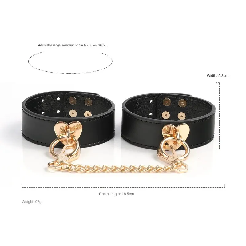 Erotic Sex Toys Leather 8 PCS BDSM Bondage Set with Case Adult Sex Games Restraints Kit Exotic Bondage Gear for Couples Sex Shop