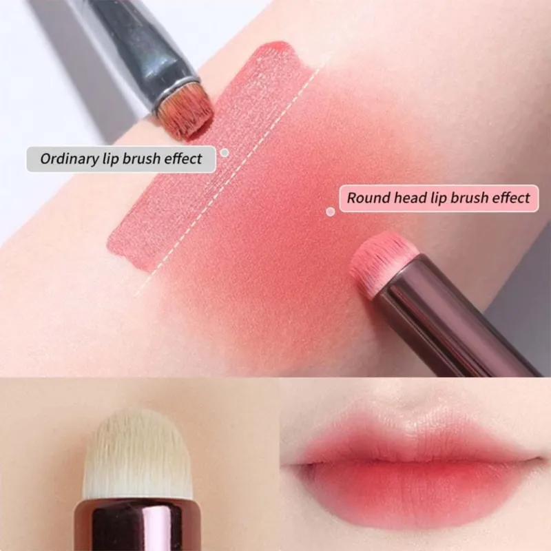 3pcs Lip Brush Professional Smudge and Blending Brushes for Lipstick and Lip Gloss Application Makeup Tool
