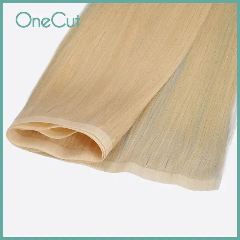 Tape PU Hair Weft Straight Raw Virgin Brazilian Sew In Double Drawn High Quality Bundle Natural Real Human Hair Weave 14-28inch