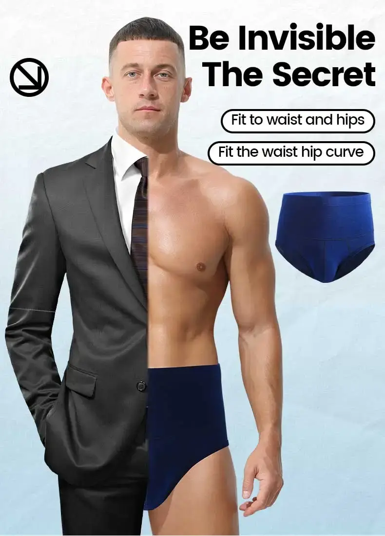 Men's cotton underpants, high-waisted, slimming, waist-protecting, enhanced warmth, short underpants for overweight sportswear