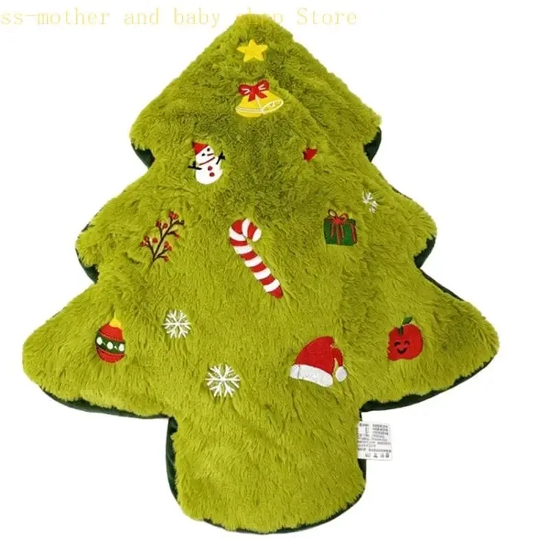 066B Soft Christmas Pillow Festival Plush Cushion for Family Winter Couch Decoration