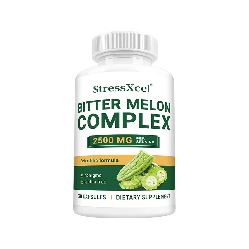 Bitter Melon Extract 2500mg Capsules Supports Blood Sugar Balance Metabolism Digestion Metabolism Skin Health & Detox