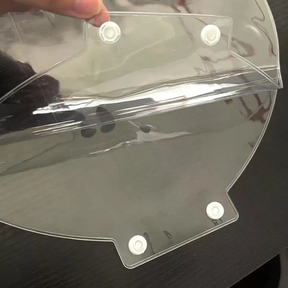 Transparent Thick Circular Heart-Shaped Idol Fan Protective Cover PVC Dust-Proof Kpop Hand Fan Sleeve Storage Bag