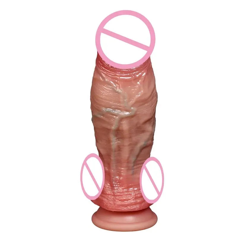 Realistic Soft Silicone Big Dildo Long Dick Penis Adult Sex Toys for Woman Anal Butt Plug Masturbating Vagina Stimulation Massager Prostate Stimulation Big Penis for Beginner Anal Dildo with Strong Suction Cup For Handfree Play G Spot Sex P