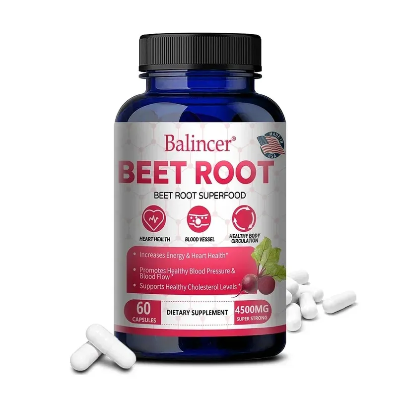 Beetroot Capsules 2500mg Support Daily Blood Circulation Cardiovascular Wellness Physical Endurance & Immune Balance — image 11