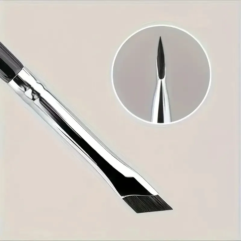 2/5pcs Upgrade Blade Eyeliner Brush Ultra Thin Fine Angle Flat Eyebrow Brush Under The Eyes Place Precise Detail Brush Brush