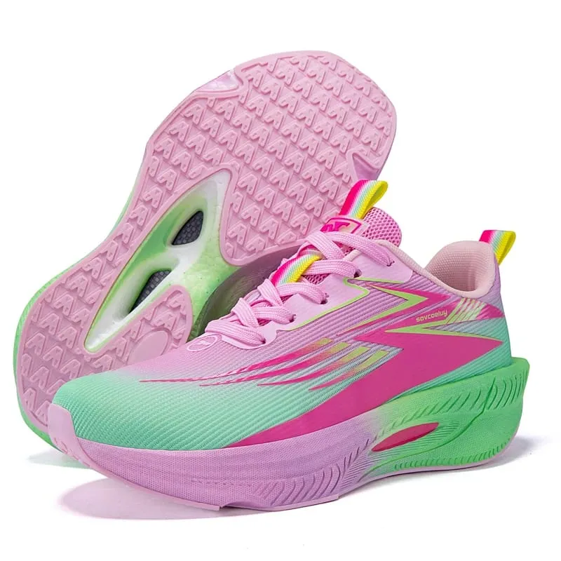 Breathable Running Shoes Men Carbon Board Speciality Marathon Sports Women's Athletic Sneakers Comfortable Men's Walking Sneaker