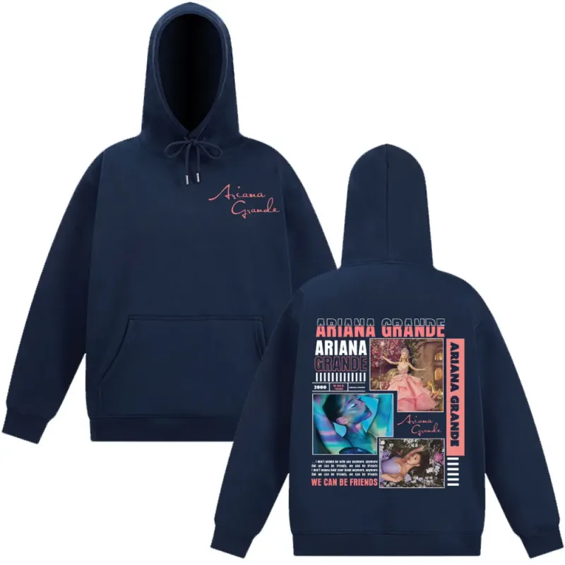 Singer Ariana Grande Album Cover Aesthetics Hoodies Men Women Fashion Sweatshirt Autumn Winter Long-sleeved Vintage Pullover Top