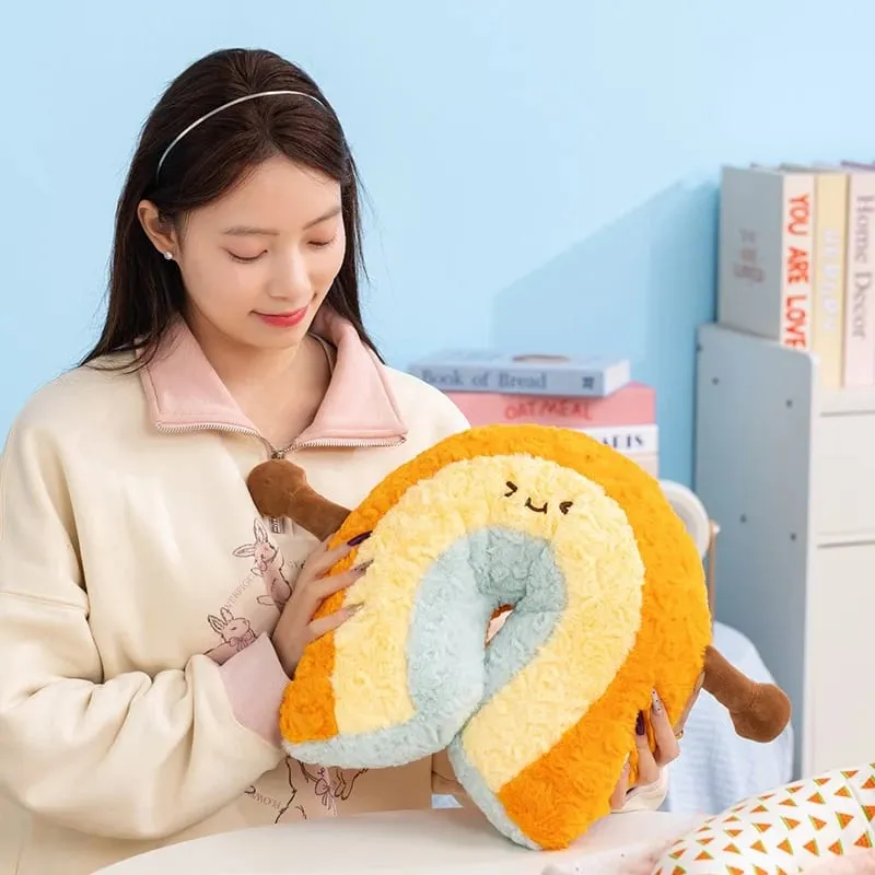 귀여운 만화 무지개 구름 베개 Kawaii 박제 베개 부드러운 필링 홈 오피스 자동차 잠자는 베개 등받이 좋은 선물
