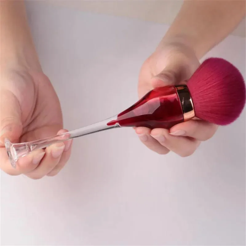 1pc Wine Glass Makeup Brush Professional Foundation Powder Blush Brush Soft Cosmetic Brushes Make Up Accessories Beauty Tools